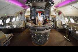 After Emirates’ Bling 777, here’s the ‘diamond’-covered A380 onboard lounge