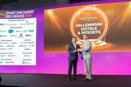 Millennium Hotels and Resorts won the ‘Best Digital Transformation in hospitality’ Award at Smart SMB Summit & Awards