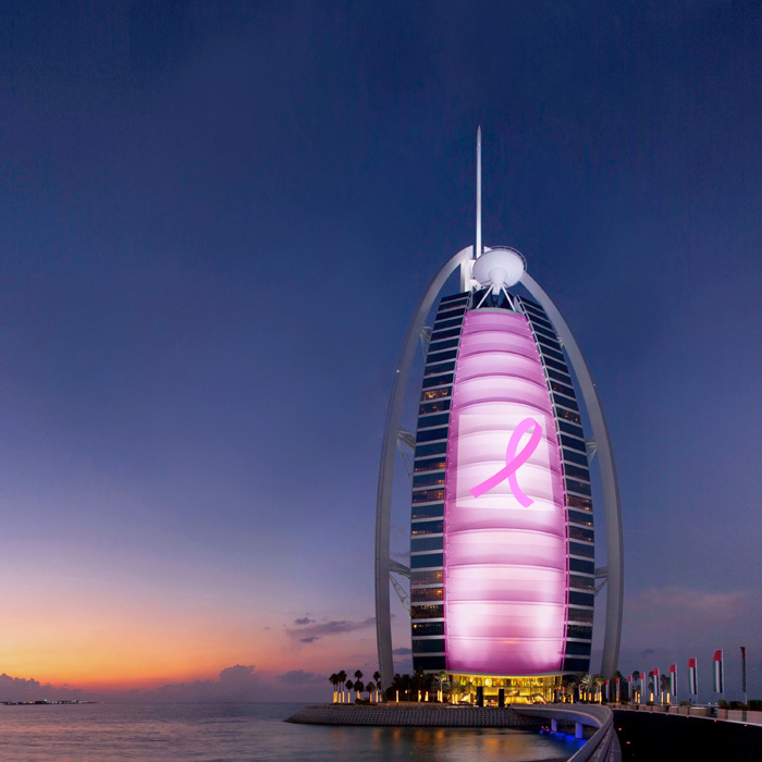 Burj Al Arab marks Pink Month