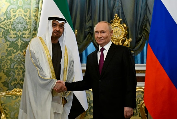 UAE President Sheikh Mohamed arrives in Russia to meet Vladimir Putin